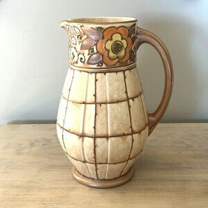 Charlotte Rhead Art Deco Bursley Ware Trellis Pattern Jug england